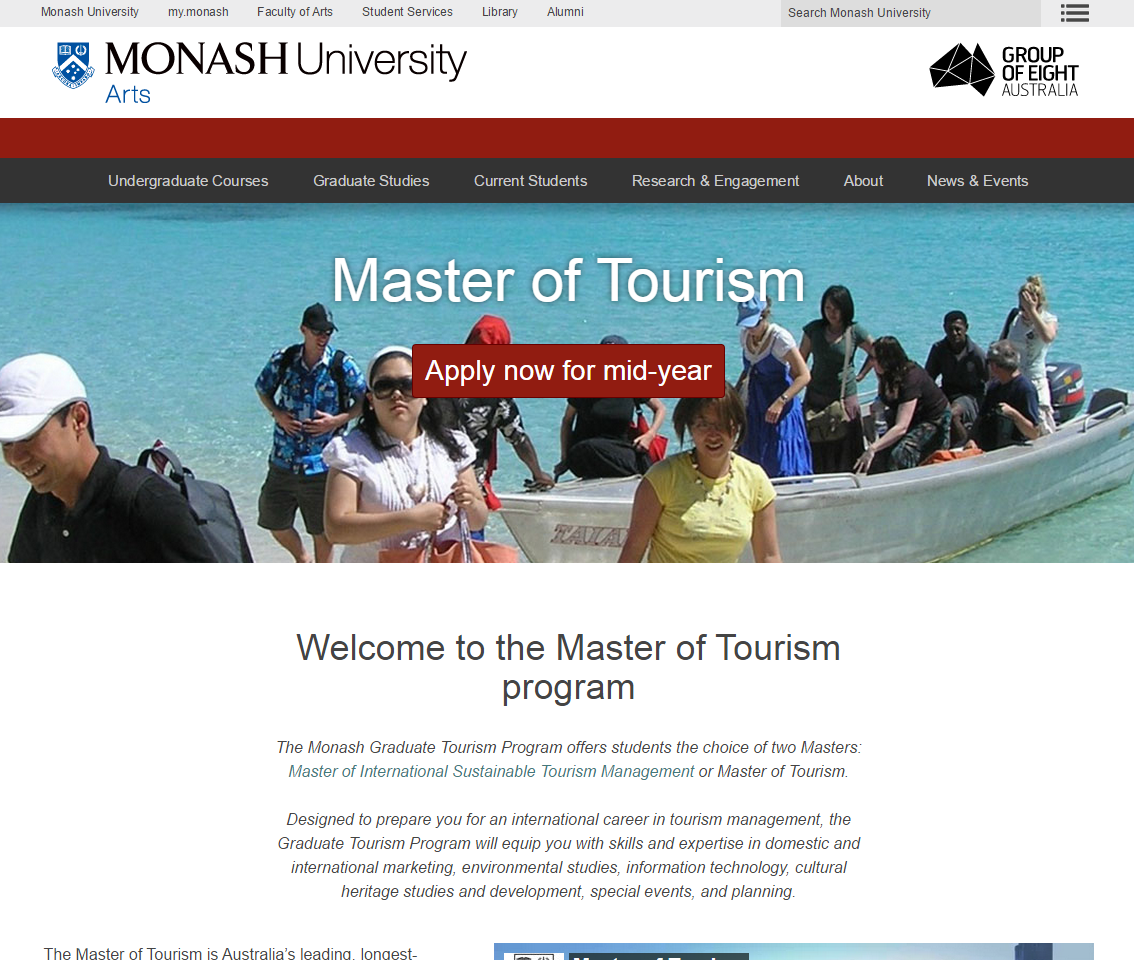 Master of Tourism